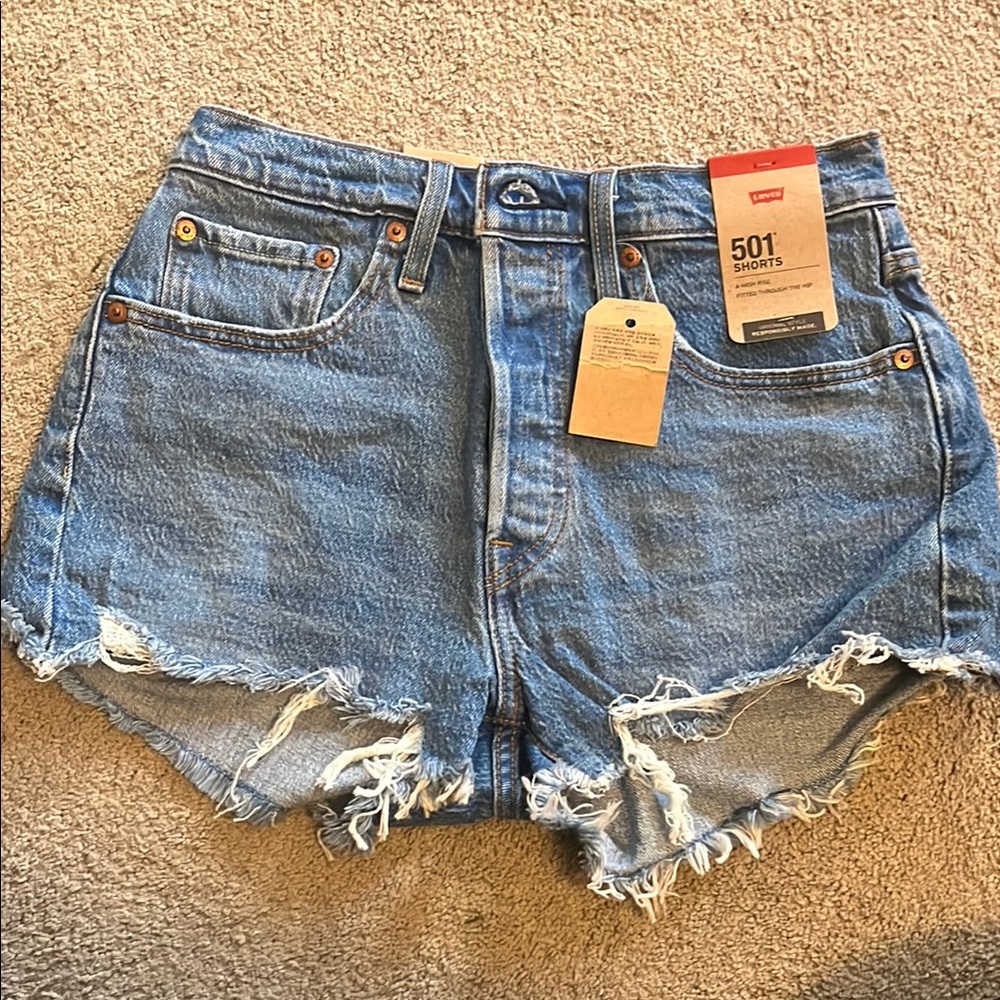 Levi's Women's Blue Denim Shorts